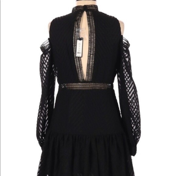 Romeo + Juliet NWT black chiffon cocktail dress - Picture 6 of 11